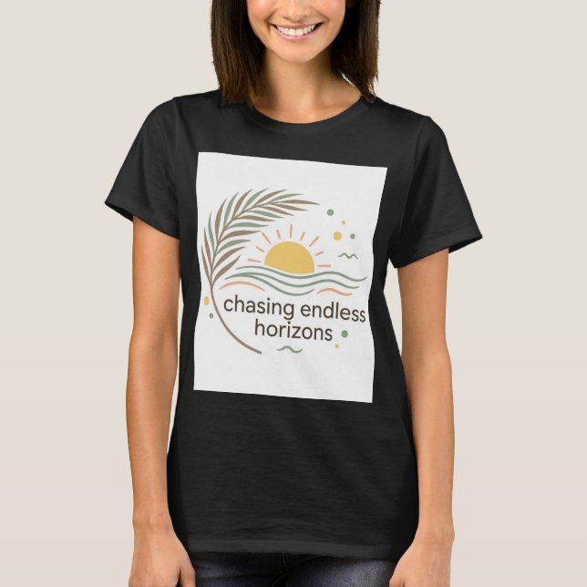 Camiseta Chasing Endless Horizons Sunset Beach (Frente)