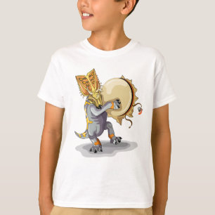 Camiseta Chasmosaurus Dançando Um Ritual Shaman