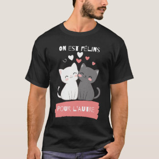 Camiseta Chat amoureux Vibes félines