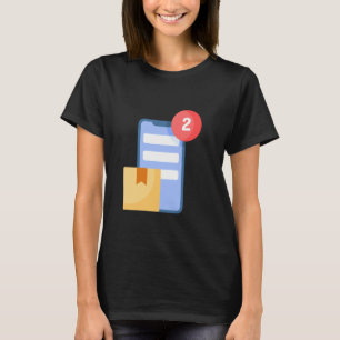 Camiseta Chat de Notificação de Texto de Mensagem do Telefo