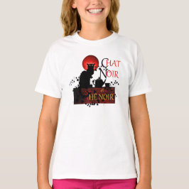 Camiseta Chat Noir et Thé Noir, Black Cat Tea