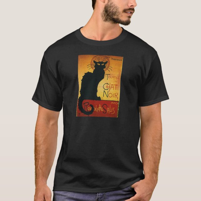 Camiseta Chat Noir - Gato Preto (Frente)