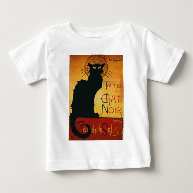 Camiseta Chat Noir - Gato Preto (Frente)