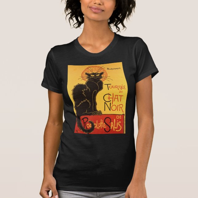 Camiseta Chat Noir - Gato Preto (Frente)