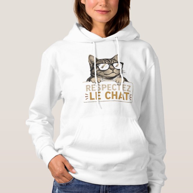 Camiseta Chat Vectoriel Cool avec Lunettes de Soleil – fun (Frente)