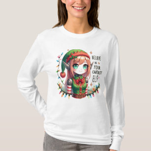 Camiseta Chatbot Memes De Natal Engraçados Acreditam No Seu