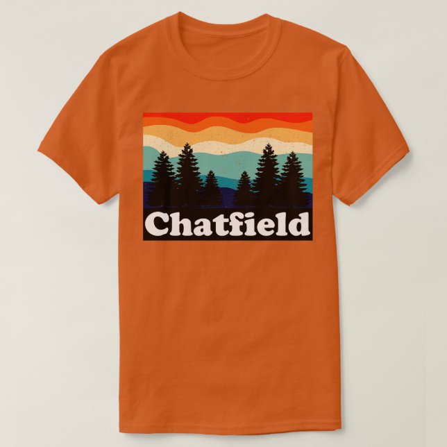 Camiseta Chatfield Colorado Retro (Frente do Design)
