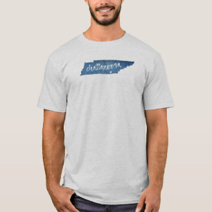 Camiseta Chattanooga Tennessee Wood Grain