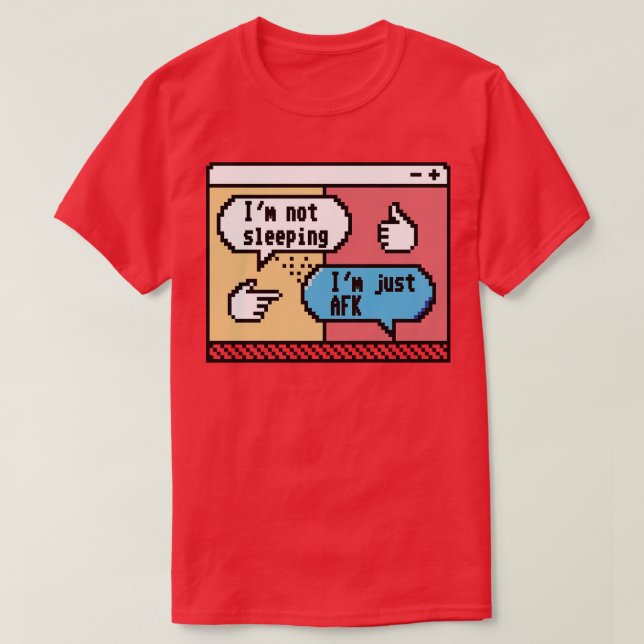 Camiseta Chatter Pixelado A Confissão AFK (Frente do Design)