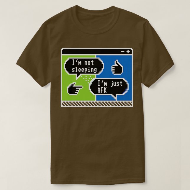 Camiseta Chatter Pixelado A Confissão AFK 1 (Frente do Design)