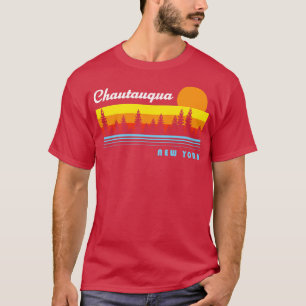 Camiseta Chautauqua Lake New York NY - Pesca Retrosolar