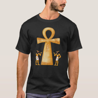 Camiseta Chave Ankh da Vida no Hieróglifo