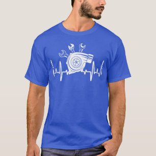 Camiseta Chave de batimento cardíaco de mecânico de automóv