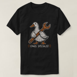 Camiseta Chave de Mecânico de Pato Humor Vintage
