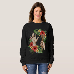 Camiseta Chave de Mecânico Tropical & Gráfico de Flor de Hi