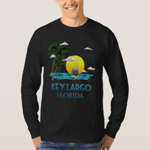 Camiseta Chave de Navegação Largo Florida Keys Beach Sunset