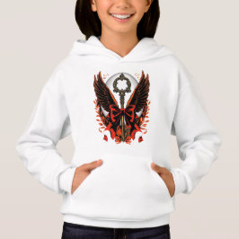 Camiseta Chave do Arco Gótico Velvet com Asas e Lua