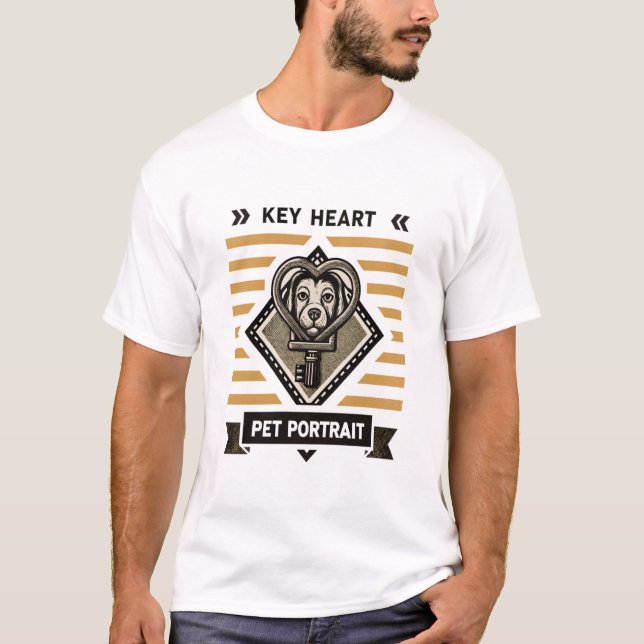 Camiseta Chave do Meu Coração: Conexão Preenchida (Frente)