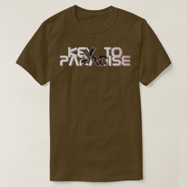 Camiseta Chave do Paraíso (Frente do Design)
