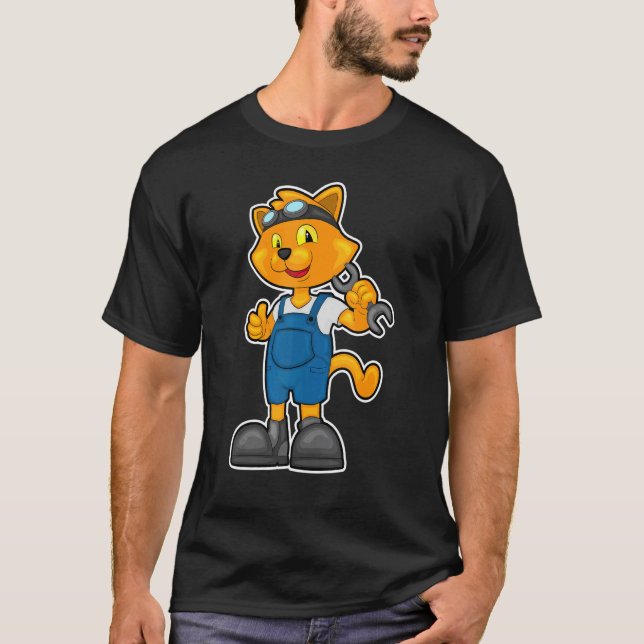 Camiseta Chave Mecânica Cat (Frente)