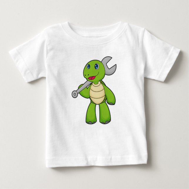 Camiseta Chave mecânica de tartaruga (Frente)