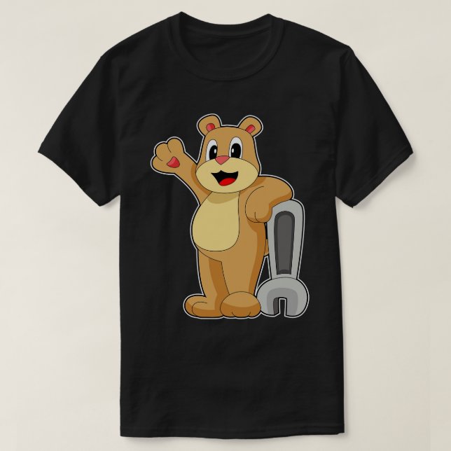 Camiseta Chave Mecânica do Urso (Frente do Design)