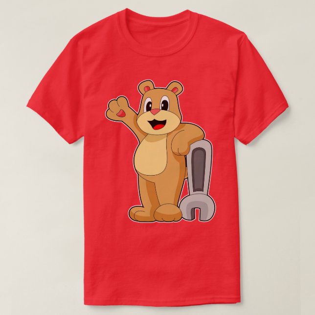 Camiseta Chave Mecânica do Urso (Frente do Design)