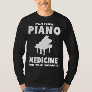 Camiseta Chave para a Felicidade - Piano é Medicina para as