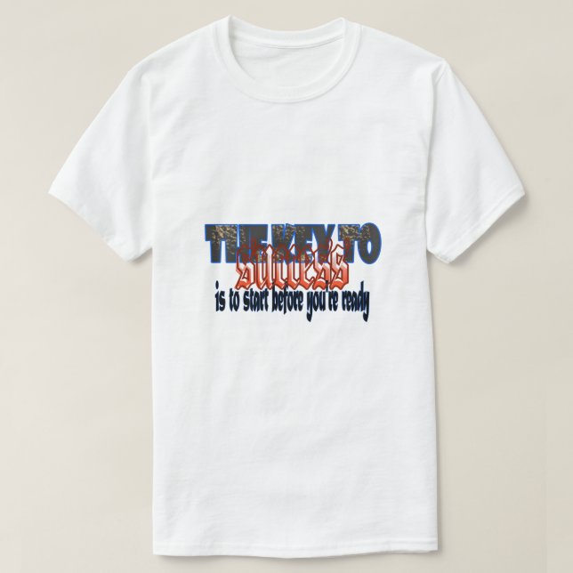 Camiseta chave para o sucesso (Frente do Design)