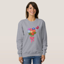 Camiseta Chaveiro Buquê Impressão de de Flor Crochet