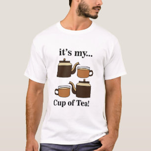 Camiseta Chávena de Chávena É a Minha Chávena de Chá Festa