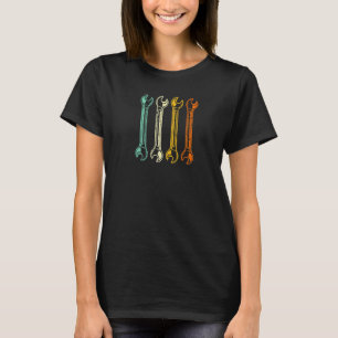 Camiseta Chaves de Fenda Retro Homem Mecânico de Carros Faz