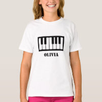 Chaves de Piano do Pianista de Nome Personalizado