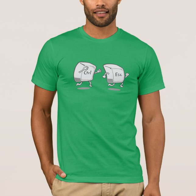 Camiseta Chaves engraçadas de Ctrl-esc (Frente)
