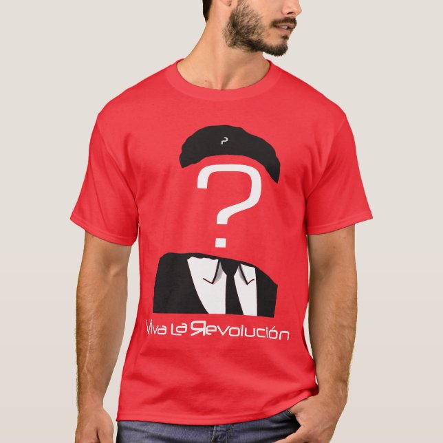 Camiseta Che Anon - ViVa le Revolucion!! (Camisas escuras) (Frente)
