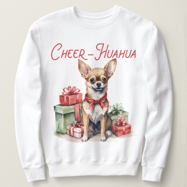 Camiseta "Chea Hua Cute Chihuahua" (Frente do Design)
