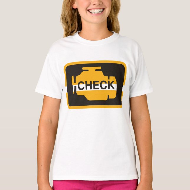 Camiseta Check Engine Light Girls T Shirt (Frente)