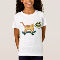 Check Meowt Punny Skateboard Tabby Cat
