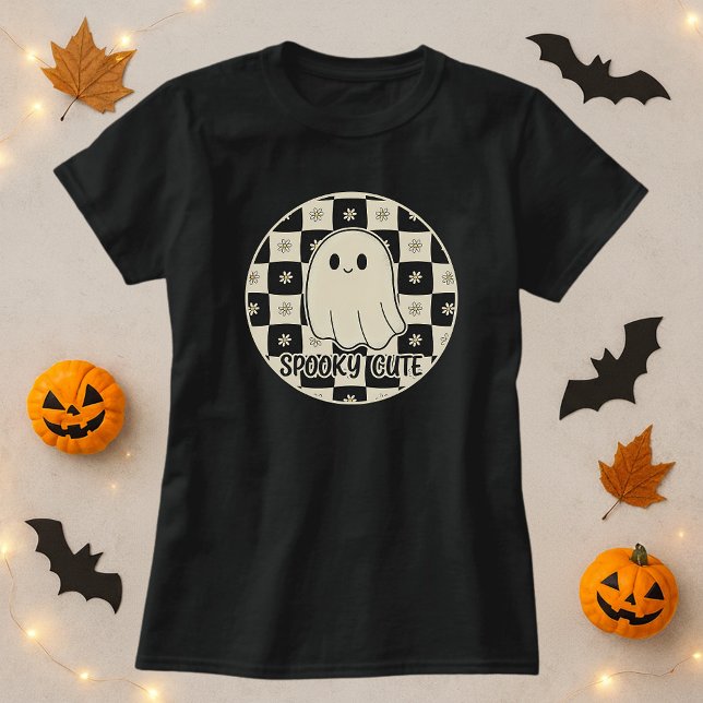 Camiseta Checkerboard fantasma fantasma fantasma (Criador carregado)