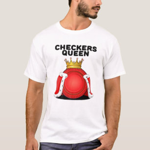 Camiseta Checkers Queen Womens Boardgames Conselhos