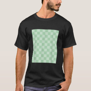 Camiseta Checkker clássico Checkker Checkerboard Verde