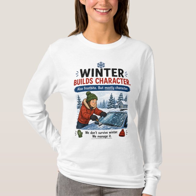 Camiseta Checklist de Inverno Constrói Caráter Min (Frente)