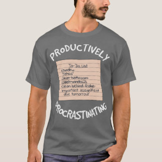 Camiseta Checklist para a procrastinação produtiva 1