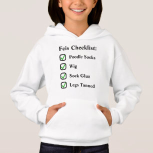 Camiseta Checklist para o Irish Dance Cute Funny Feis