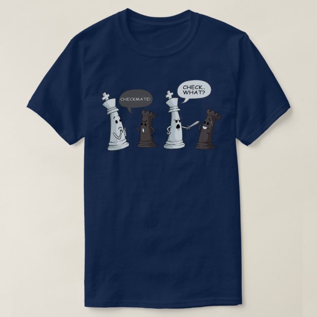 Camiseta Checkmate Chess Castle Pieds King (Frente do Design)
