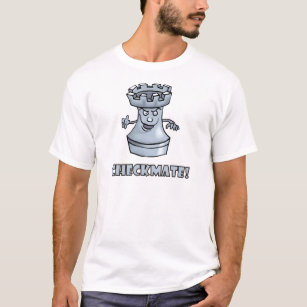 Camiseta Checkmate engraçado da parte de xadrez do rook