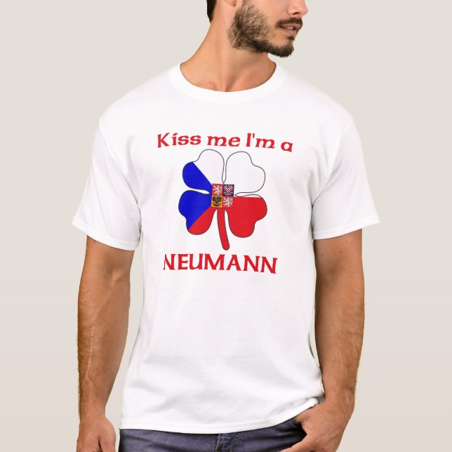 Camiseta Checos personalizados beijam-me que eu sou Neumann (Frente)