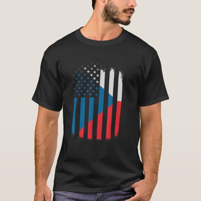 Camiseta Checoslováquia e América - Bandeira da América Lat (Frente)