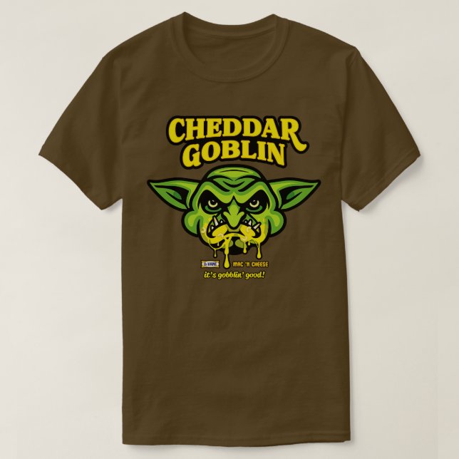Camiseta Cheddar Goblin (Frente do Design)