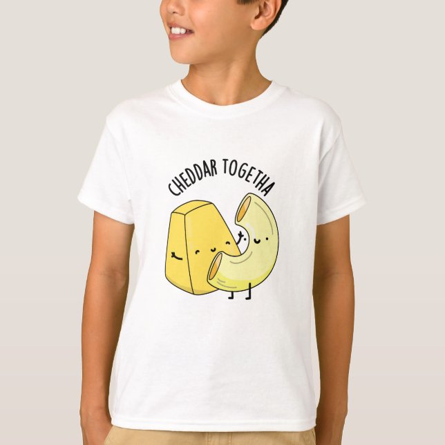 Camiseta Cheddar Juntos Engraçado Comida (Frente)